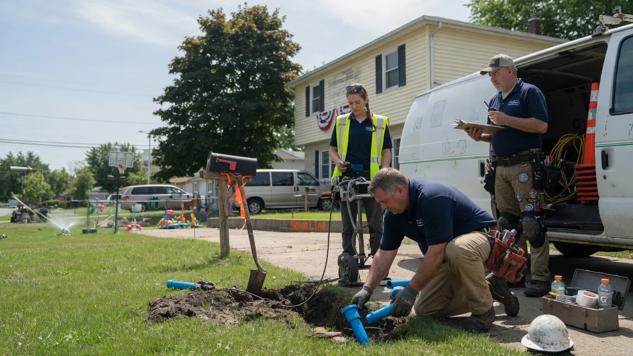 Slab Leak Repair in Harveysburg, OH near me